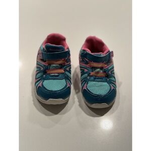Garanimals Toddler Girl's Lightweight Athletic Shoes. Size 5. Turquoise + Pink.